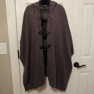 Willi Smith hooded Poncho Sweater